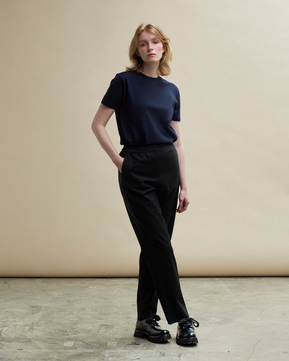 Female Straight Leg Formal Elasticated Waist Trouser