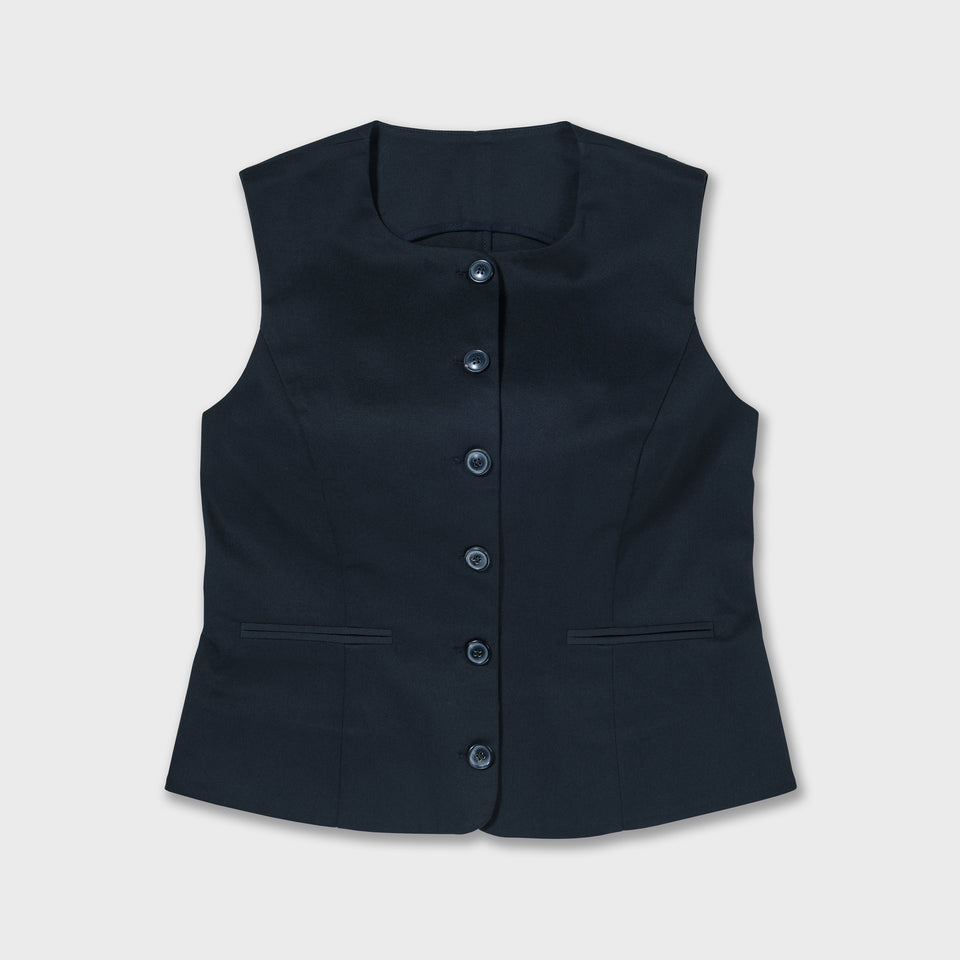 LOT 11: Navy Female Button Up Waistcoat