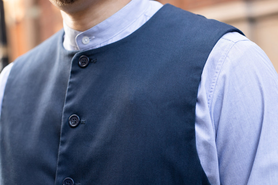 LOT 11: Navy Male Button Up Waistcoat