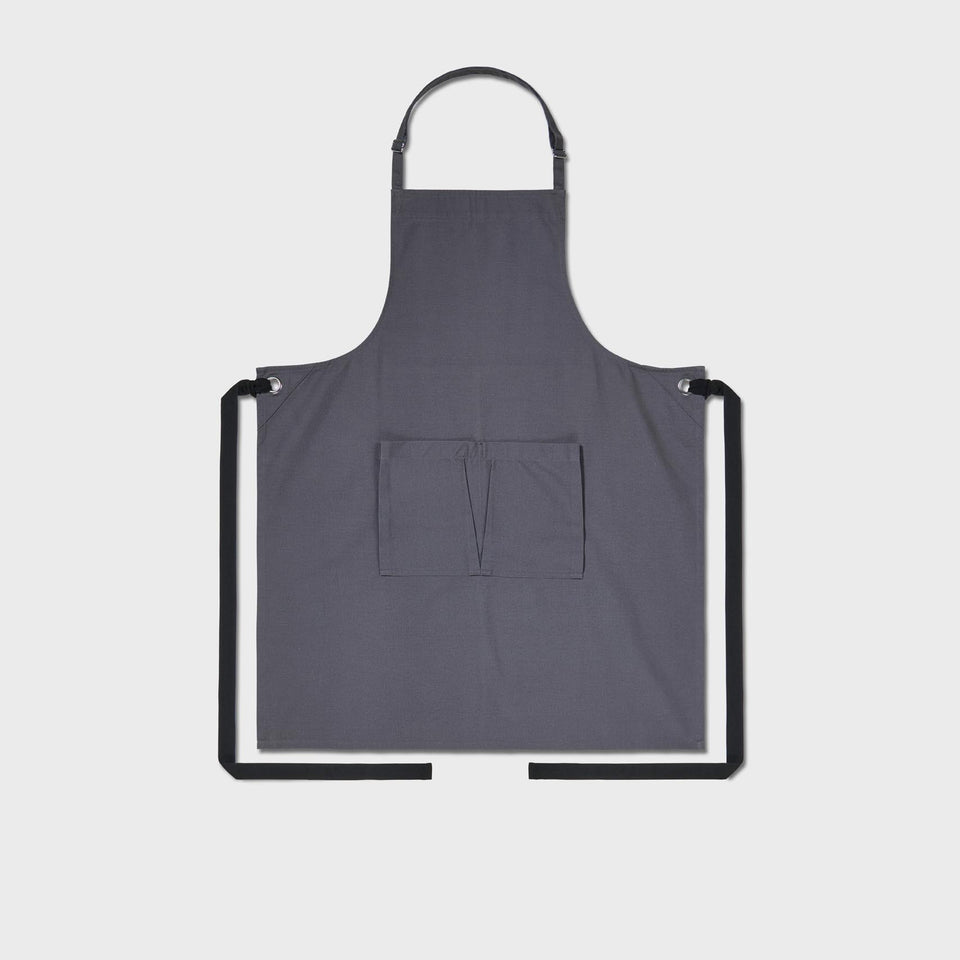 Bib Apron with Square Pocket & Strap Adjuster