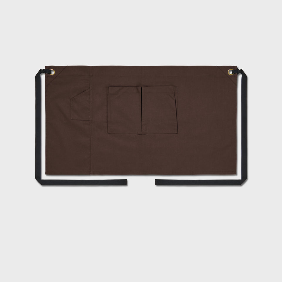 LOT 06: Brown Classic Waist Apron with Pockets | Regular