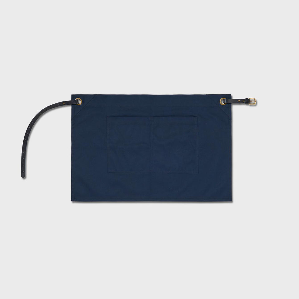 Waist Apron with Pockets and Leather Belt*