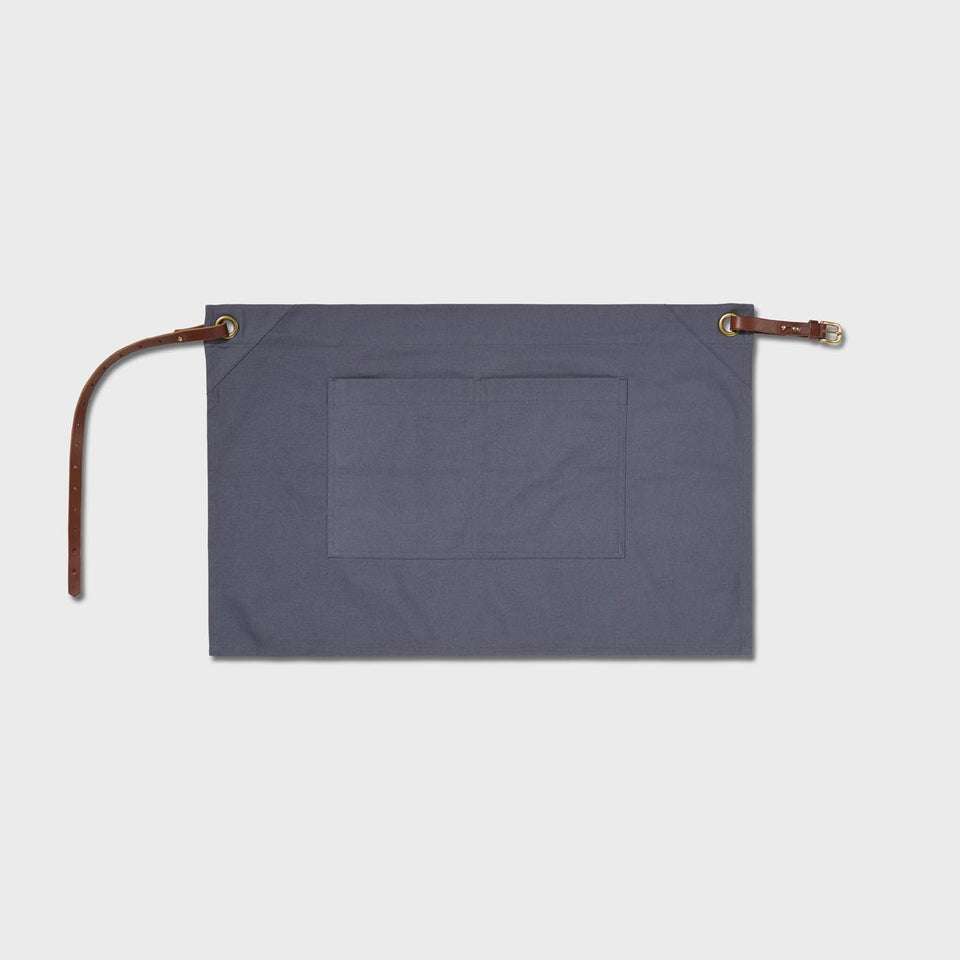 Waist Apron with Pockets and Leather Belt*