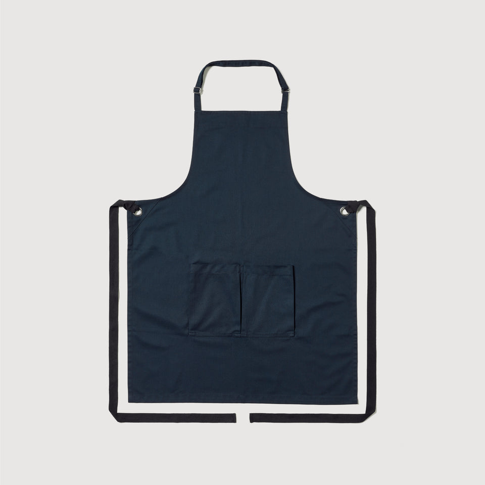 Bib Apron with Square Pocket & Strap Adjuster