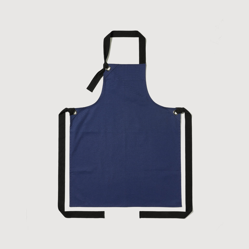 Bib Apron with Tied Eyelet Long