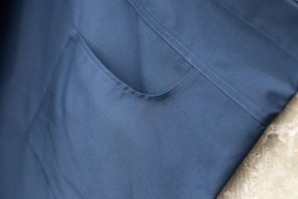 LOT 16: Navy Waist Apron with Curved Pockets | Regular