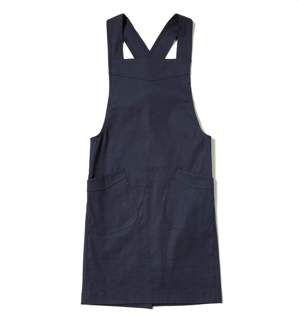 Pinafore with Cross Back & Patch Pockets